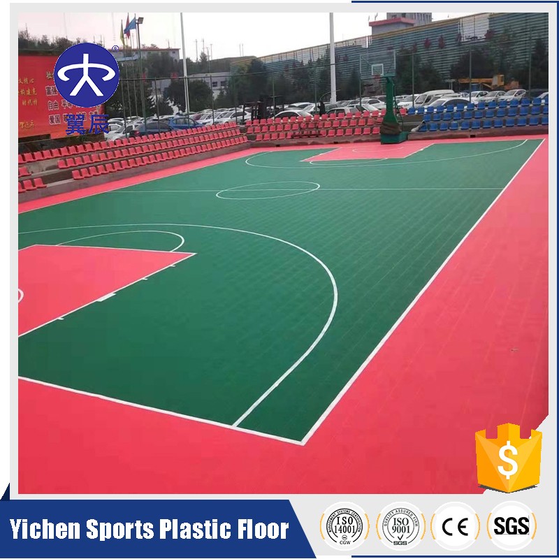 山西陽泉籃球場(chǎng)室外PVC地板卷材