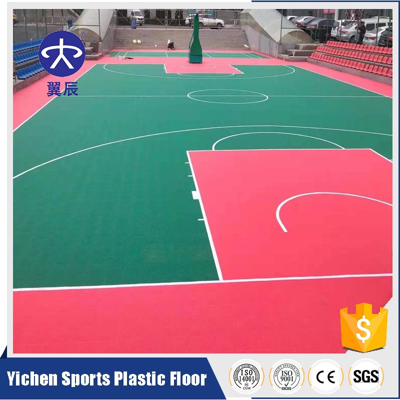 山西陽泉籃球場(chǎng)室外PVC地板卷材